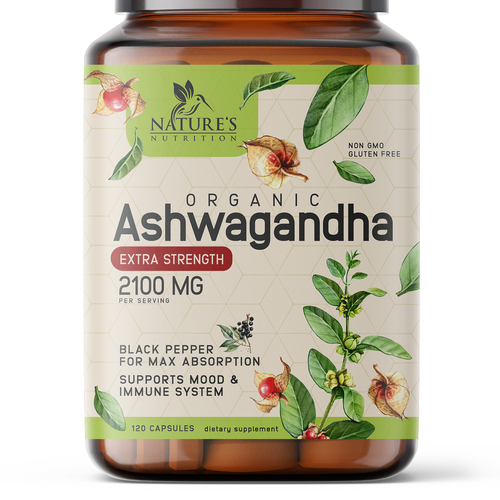 Ashwagandha Design Needed for Nature's Nutrition Design by artiss03