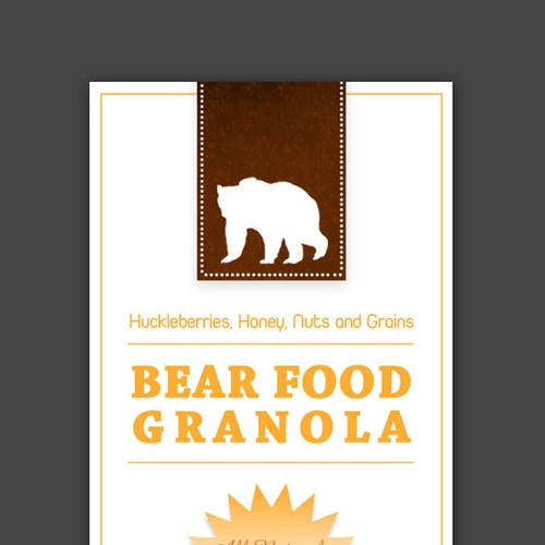 print or packaging design for Bear Food, Inc Diseño de mille_design