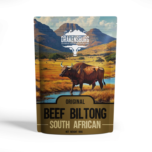 Hipster professional adventure biltong food packaging Design by syakuro