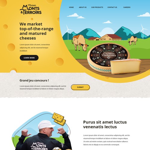 Cheese company Design by Anutik