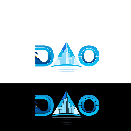 Logo — island DAO — let's buy an island — Ethereum blockchain Design by journeydsgn