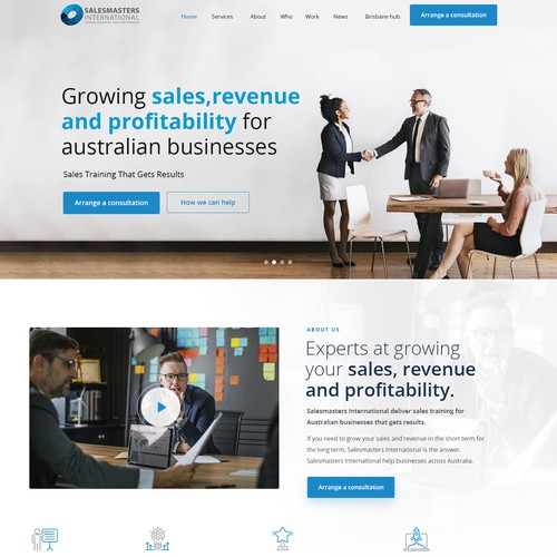 sandy#ogmaさんのCreate an engaging website for a world leading sales consulting companyデザイン