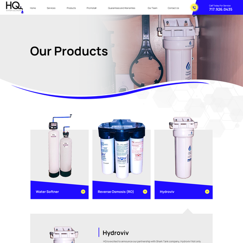 コンペ「Website for Water Treatment Website」のデザイン by Obizzyさん 