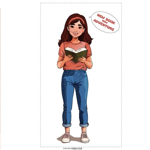 Graphic Novel Character - promoting reading in libraries Design by adam Kris