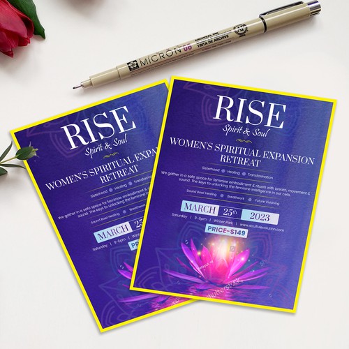 Spiritual Retreat Flyer Design by redmonk