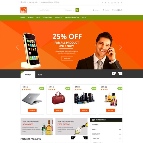 Web page design contest entry by MercClass