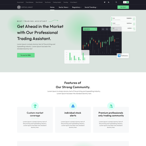 Landing page design contest entry by Bhuiyan