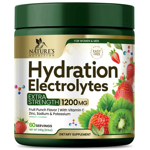 Hydration Electrolytes Design Needed for Nature's Nutrition Design by Black-Pepper