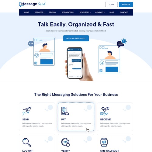 Messaging website Design by Irshad 786