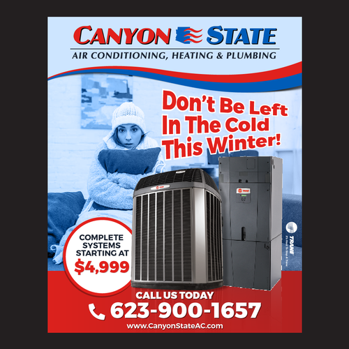 Newpaper Ad For Heating, Ventilation, and Air Conditioning (HVAC) Company - Wireframed and Ready! Design by Bennah