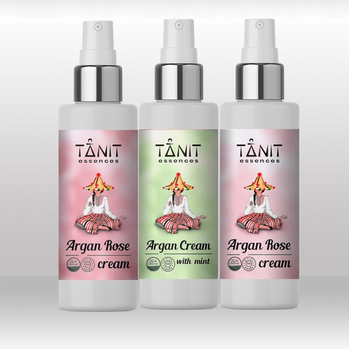 Design a cool label design for Tanit Essences