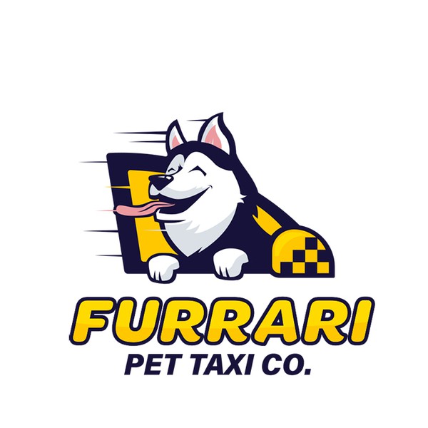 Design realizzato da Dmytro Shelko intitolato "Furrari Pet Taxi Co. logo design"