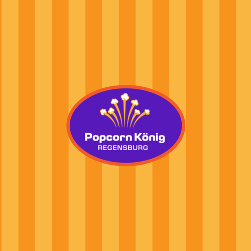 Logo design for the Popcorn King! Design by dennisdesigns