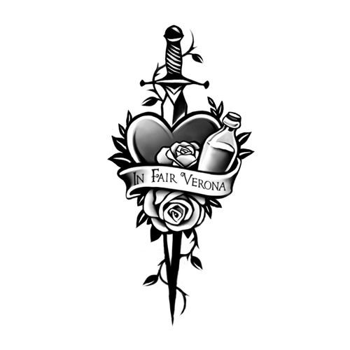 Diseño de Design a Romeo and Juliet tattoo for a hopeless romantic de LunaMia