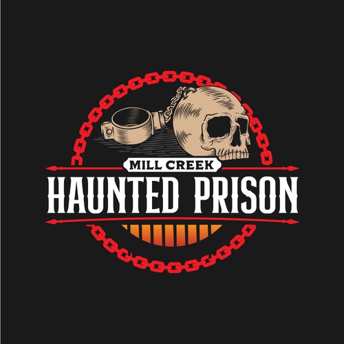 Mill Creek Haunted Prison-ontwerp door AlarArtStudio™