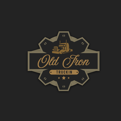 Vintage old school trucking Restoration and apparel brand Design by graphm