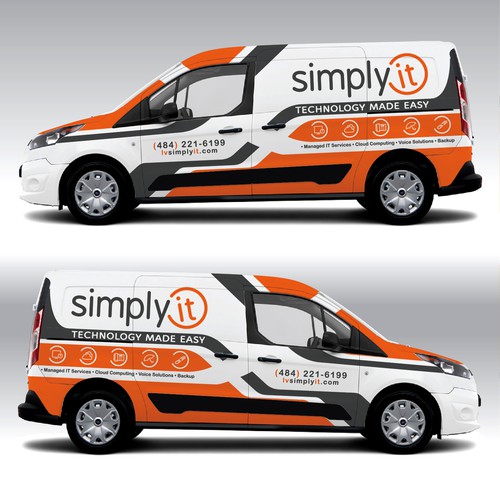 Design a clean and tasteful 2018 Ford Transit Connect XL wrap Design by adelea