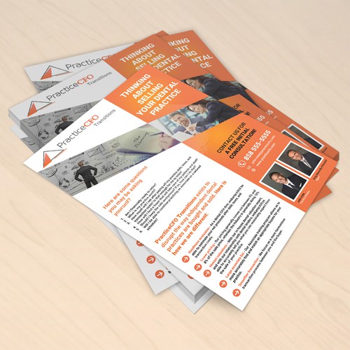 PracticeCFO Transitions Flyer Design by Mr.TK