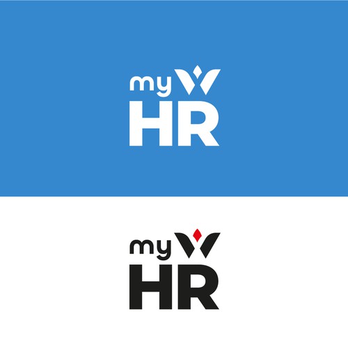 Create an awesome logo for myHR, the #1 HR Software in Luxembourg ! Design by M.I.Thomson