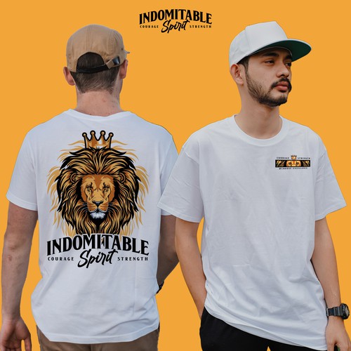 Lion tshirt design to inspire men to greatness Design by M E L O