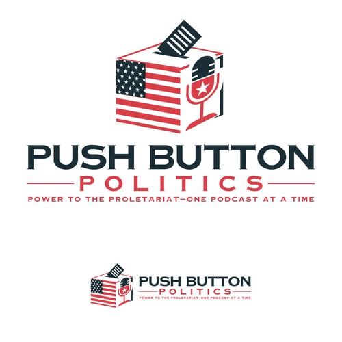 Push Button Politics Logo Design Design by GivenChy