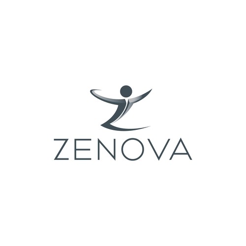 Zenova Logo: Revolutionary suite of health and wellness mobile apps Diseño de innovasyon