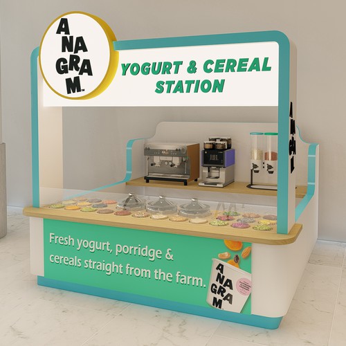 Design a 3D render for food serving kiosk Réalisé par Gaeah