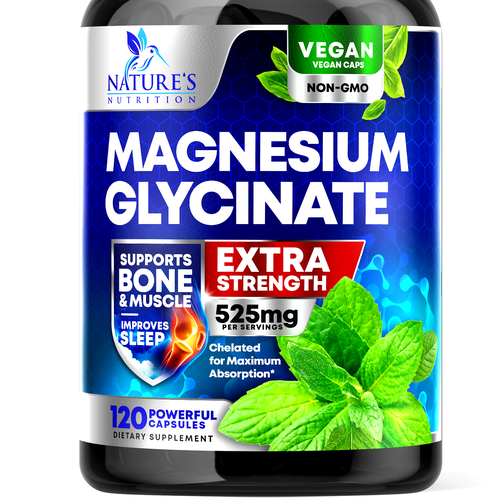 Natural Magnesium Glycinate Design needed for Nature's Nutrition Design by rembrandtjurin