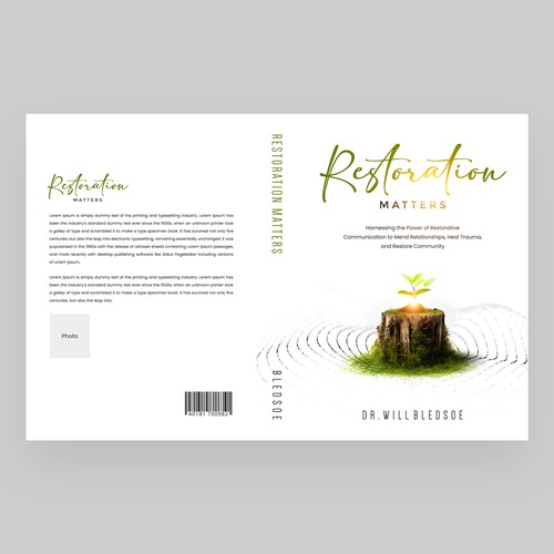 Design a book cover for a book about restorative communication Design by Shreya007⭐