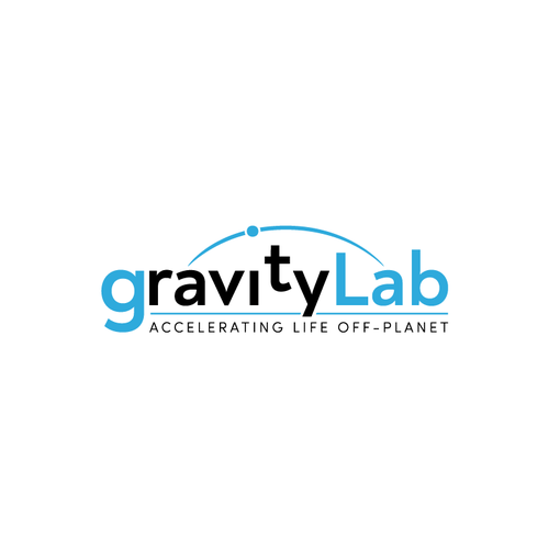 Space exploration logo - orbiting artificial gravity laboratory Design by memindlogo