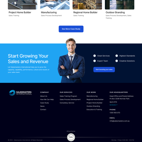 Create an engaging website for a world leading sales consulting company Design réalisé par Degie Tatanusa