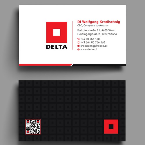 DELTA Business Card Relaunch Design by prosenjit_P