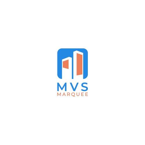 MVS Marquee digital signage logo Design by Fierda Designs