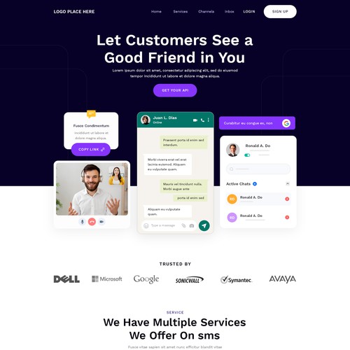 Messaging website Design by ⭐CaptMarvel⭐