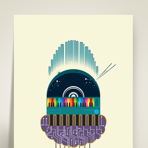 99designs community contest: create a Daft Punk concert poster Ontwerp door ADMDesign Studio