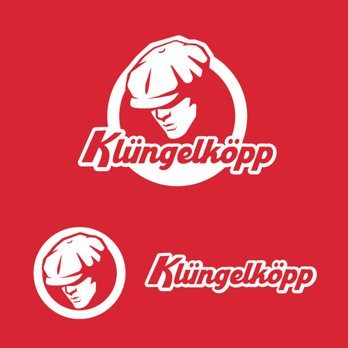 Modernes Bandlogo für professionelle Band mit Schlägerkappen als CI Design by Sukach