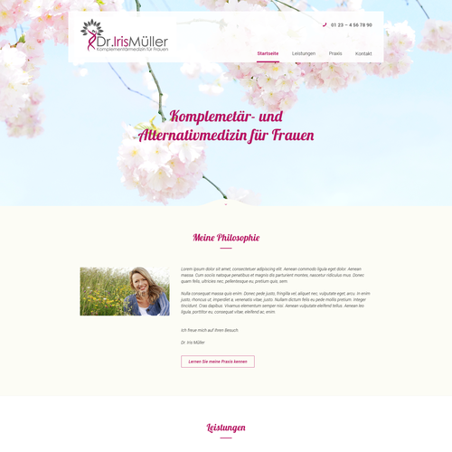 Web page design contest entry by fuchs@99