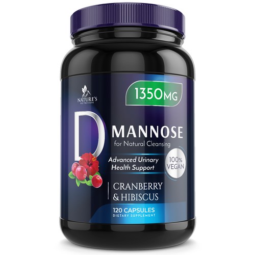 Colorful D-Mannose Design Needed for Nature's Nutrition Design von Wfemme