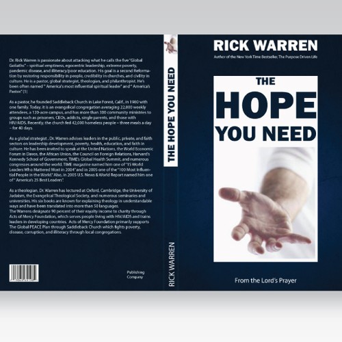 Design Rick Warren's New Book Cover Ontwerp door danvieira