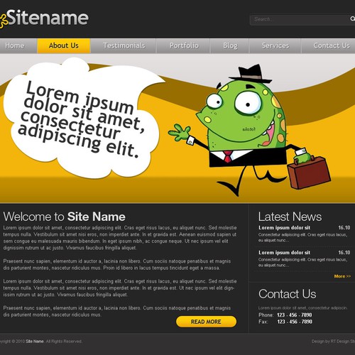 1-3 Page Website Template Design von RTDS