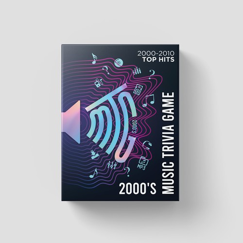 Create a packaging design for a music trivia game Design by znakovanj