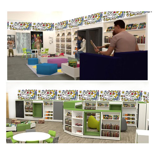 "Arts frieze for libraries" winning Logo & brand guide