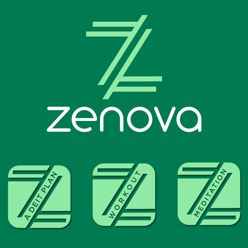 Design di Zenova Logo: Revolutionary suite of health and wellness mobile apps di Kencono Wungu