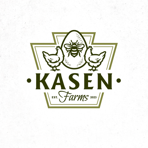 Logo design for small family farm that both dad and 7 year old daughter will love. Design by Alex Silvanovič