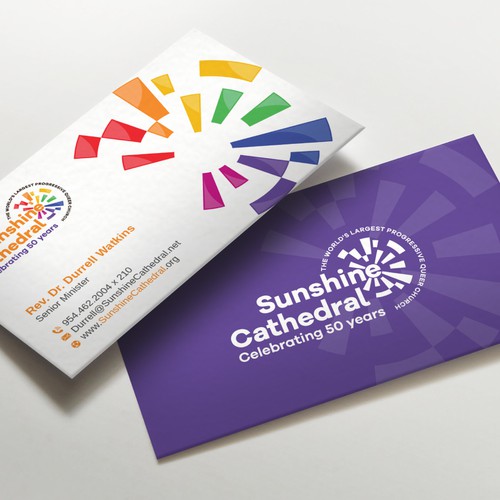 Business Card for Growing Progressing LGBTQ Church Design by LAXMI DESIGNHUB
