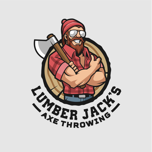 New logo with character design for Axe Throwing facility Design by Ammar elkapasa