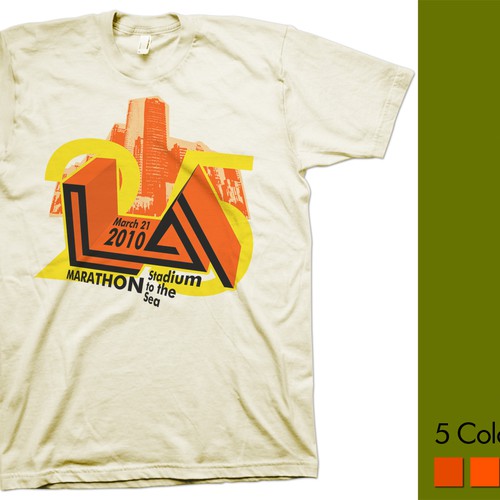 LA Marathon Design Competition Design by Mike Hoffman