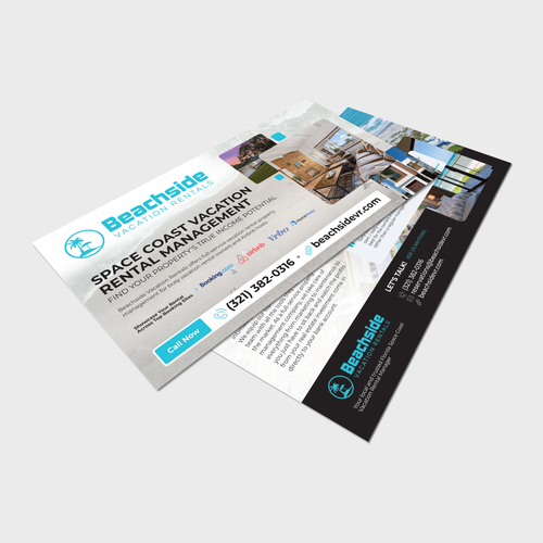 Design a Vacation Rental Management Postcard - Appeal to Property Owners Design by Adi Azudin