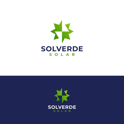 Clean logo for solar company Design by Work From Hobby