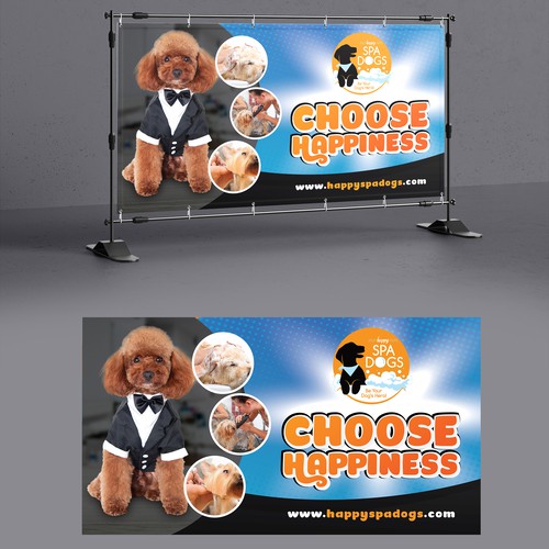 Choose Happiness Banner Design Design by Create4Design